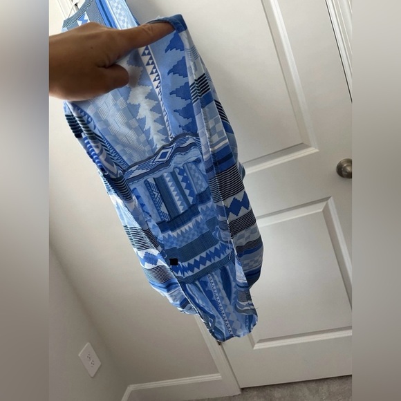 Mlle Gabrielle Blue Geometric Maxi Dress - Picture 5 of 7